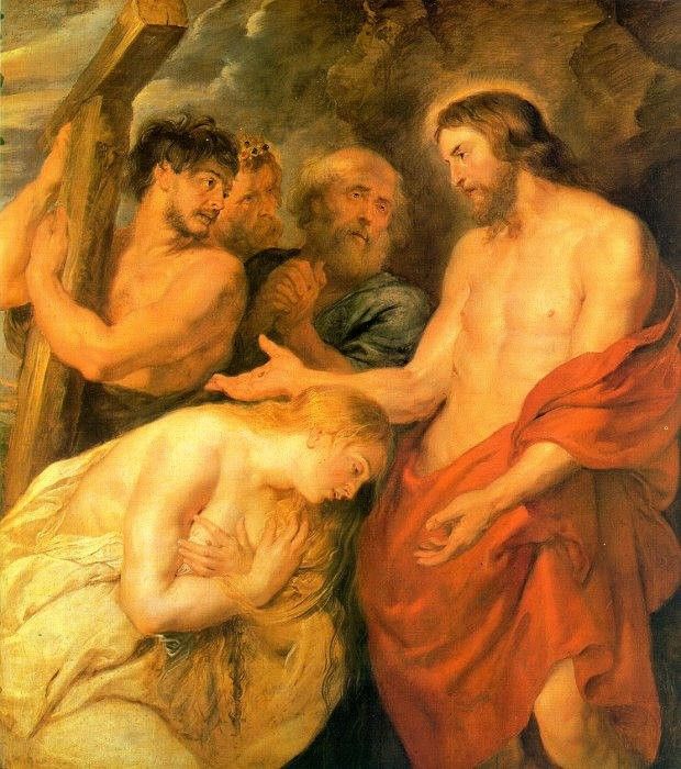 Unknown Christ and Mary Magdalene by Rubens
